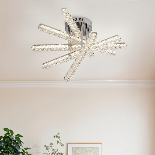 LED LULS LUL LUELLA, 68W, lineární, studené/horké/neutrální světlo, nestabilní, stříbro