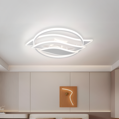 LED lustr s dálkovým ovládáním JARRIA 52W, Studené/Teplé/Neutrální/RGB světlo, Stmívatelné, Bílý