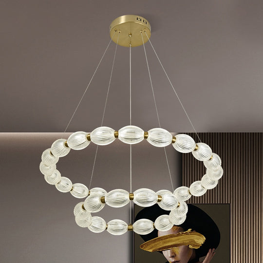 Závěsný LED lustr FAUSTO, 83W, Studené/Teplé/Neutrální světlo, Nastavitelná výška, Zlaté Moderní Lustry Výchozí název Alessandro Design