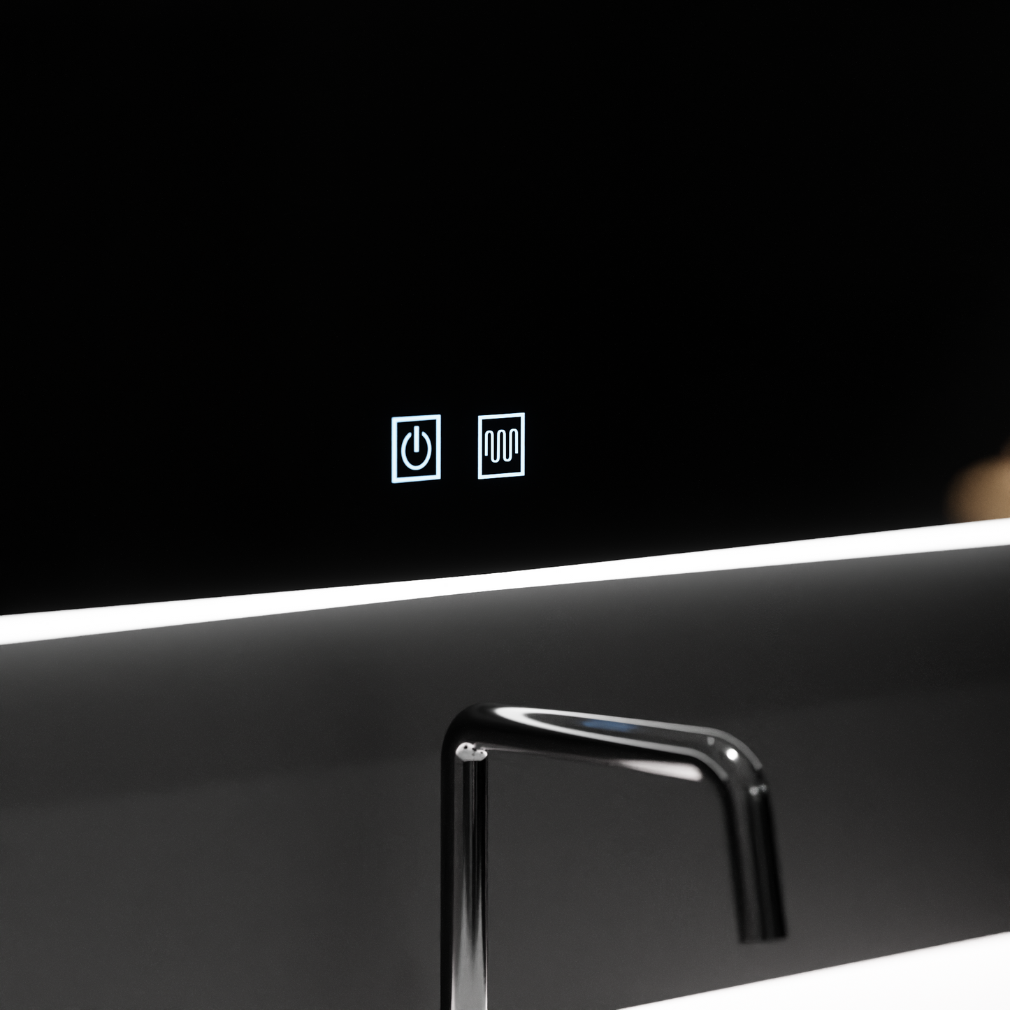 Mirror LED ani 60x40cm dotykový systém Nuvola Dimable