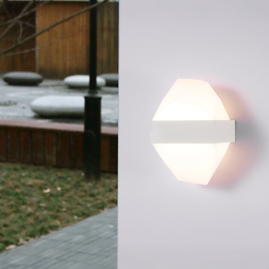 Venkovní nástěnné LED svítidlo ICEBERG 10W Metal IP65 White Venkovní nástěnné svítidlo Výchozí název Alessandro Design