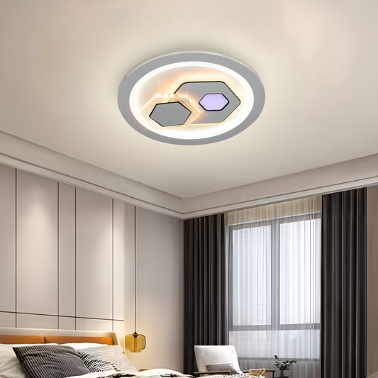 LED lustr KATHLEEN RGB 16W, Teplé/Neutrální světlo, Bílý