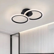 LED CHANDIER s dálkovým ovládáním Betty, 28W, 2 kruhy, studené/horké/neutrální světlo, nestabilní, černé