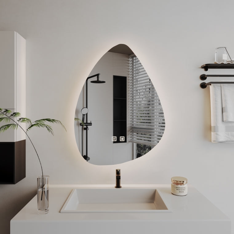 Nepravidelné LED zrcadlo, Demist, 50x70cm, Z001 Basic Touch