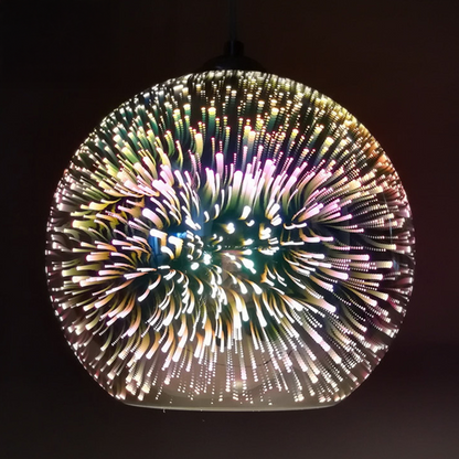 Lustra zavěšená Elias, 1x E27, průměr 50 cm, černá