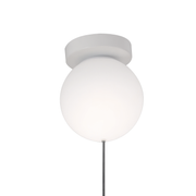 LED lustr URSULETI CP210 Globe 15cm, výška 47cm, 1xE27, závěsný, kov a akryl