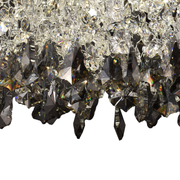 Křišťálový LED lustr LLC212/400BU kulatý, 22W, studené/teplé/neutrální světlo, krystaly, lesklý chrom