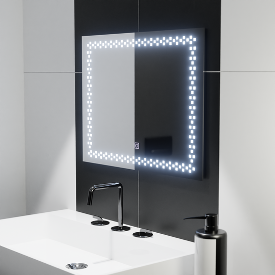 Obdélníkové LED zrcadlo 80x60cm Stella Basic Touch Mirrors Korman C Výchozí název Alessandro Design