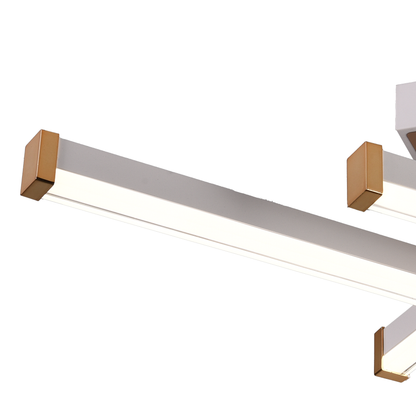 LED lustr s dálkovým ovládáním LT178/4WH, 54W, 4 prvky, studené/teplé/neutrální světlo, stmívatelný, bílý