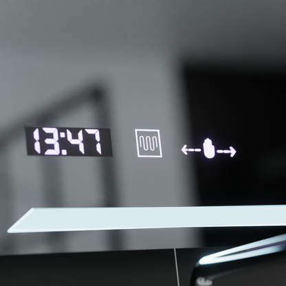 Zrcadlo LED obdélníkový 80x60cm Rayonnement Motiongllow Marcelow System Postižení & Daim teploměr