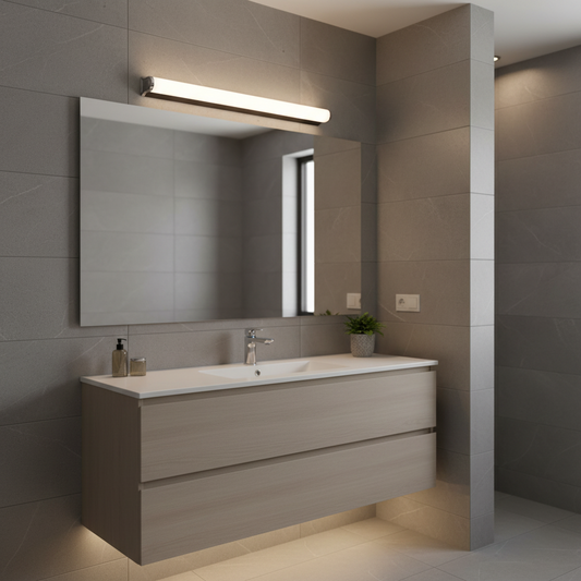 Koupelnové LED nástěnné svítidlo, GARDA, 10W, lineární, Teplé/Neutrální/Studené světlo, Chrome