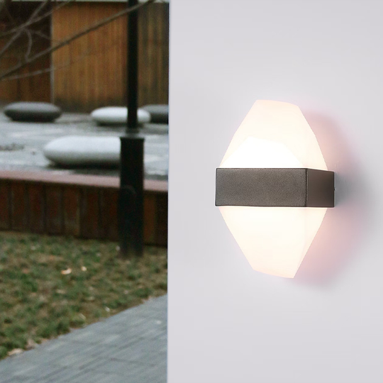 Venkovní nástěnné LED svítidlo ICEBERG 10W Metal IP65 Černá Venkovní nástěnná svítidla Výchozí název Alessandro Design