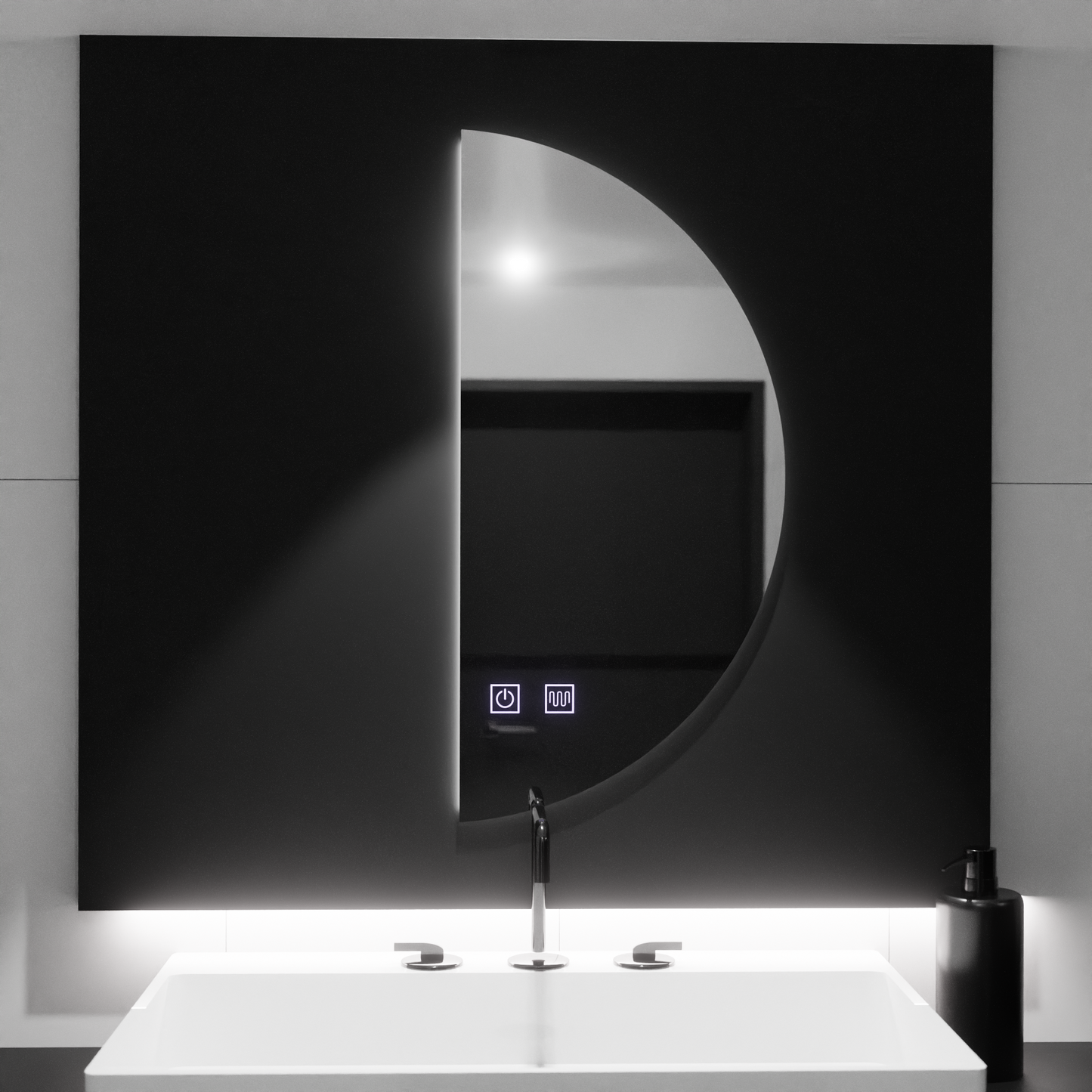LED Mirror LED SEMILUNA 50x100CM - Kleamhed Touch System Neznámý deaktivaci