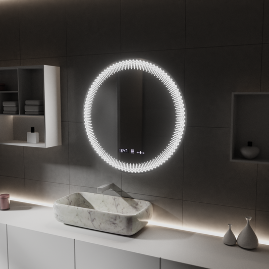 60 cm kulatý LED zrcadlo - Stellaire Touch System neznámé deaktivace