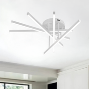 LED lustr GIO na dálkové ovládání, 65W, 5 prvků, studené/studené/neutrální světlo, stmívatelný, bílý