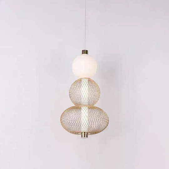 Závěsný LED lustr LM550/3GD, 12W, světlo 3000/4000/6000K, zlaté moderní lustry Výchozí název Alessandro Design