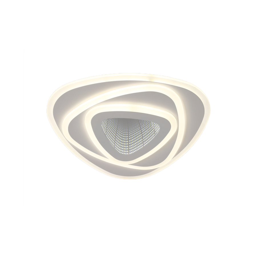 LED lustr NEXA Triangle 3D 36W, bílý, studené/teplé/neutrální světlo