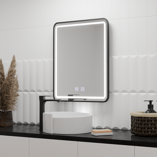 Zrcadlo LED obdélníkový 60x80cm taglio dotykový systém Disfigure