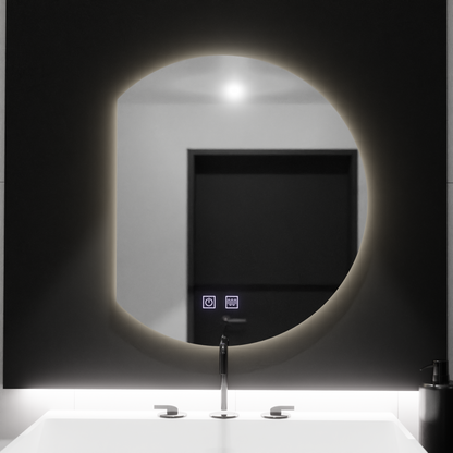 54x60 Semiluna LED Mirror - Arcana Touch Dimabil Disosity System