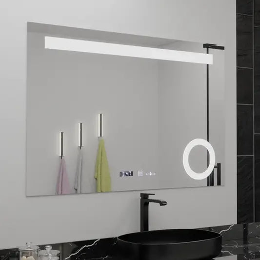 Zrcadlo LED obdélníkový 80x60cm Absoluční pohyb Marcello demontážní hodiny odmrazování systému termometr