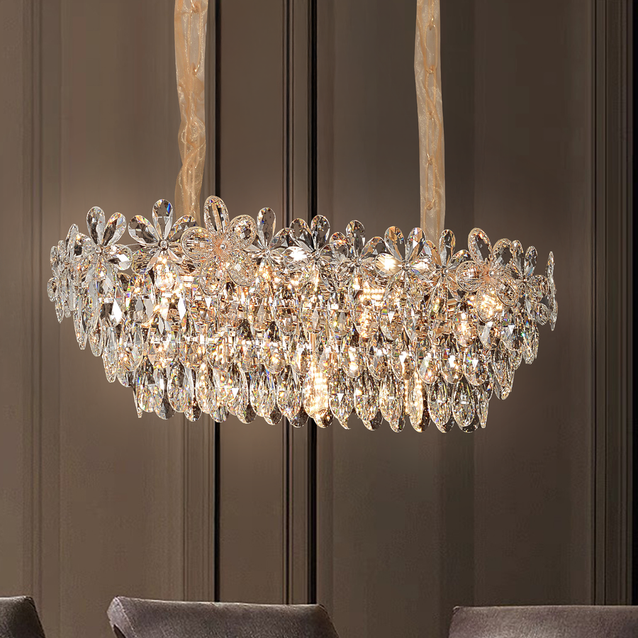 Crystal Crydelabru Windsor Regalis 10x E27, průměr 85 cm, lesklé zlato, nastavitelná výška