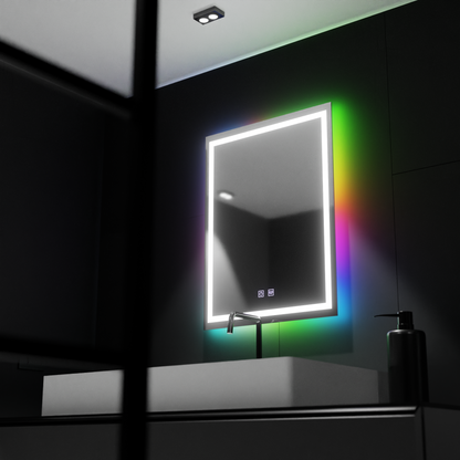 Zrcadlo LED obdélníkový 60 cm Spectrum Touch RGB deaktivační systém