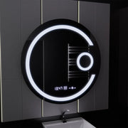 Mirror LED kolem 70 cm Visio Motionglow Marcello Desiclatic Clock System & Cosmetický teploměr