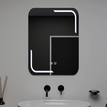 Zrcadlový LED obdélníkový 60x80cm dotykový systém odmrazování Ulrich