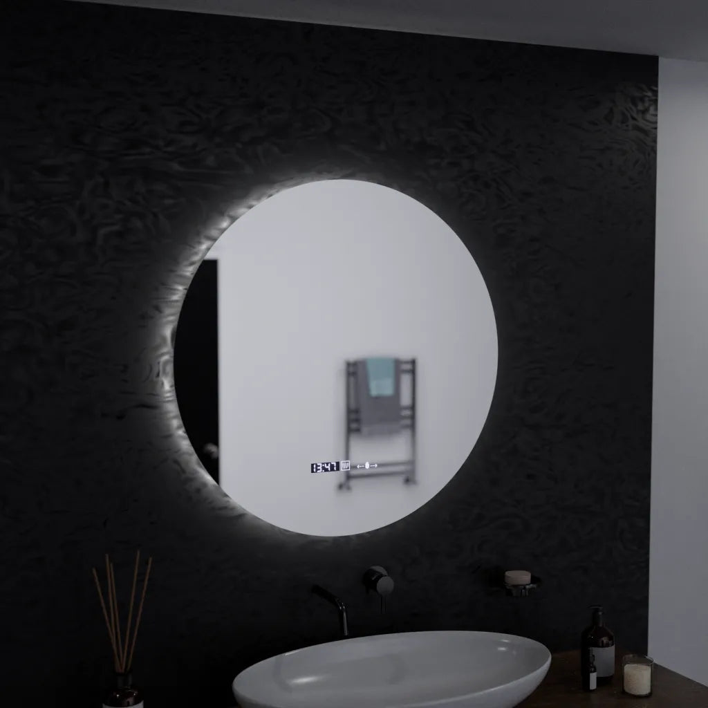 60 cm kulatý LED zrcadlo serenitový pohybový pohyb Marcellow Dimable Hoding Defrosting System