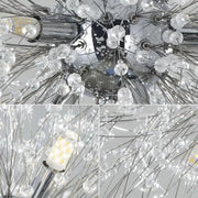 Schönbrunn Crystal Chandelier, 12x G9, průměr 60 cm, lesklý chrom, současná elegance