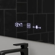 Zrcadlo LED obdélníkový 120x80cm absolutní pohyb Marcello demontáž a comensuriální teploměr