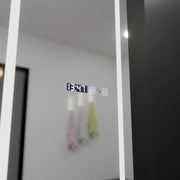 Zrcadlový LED obdélníkový 45x140cm Giulia Sensor Radar Marcello Desical Clock Defrock System