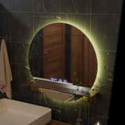 LED Touch dotykový systém Defrition Defrition System, hodiny a teplota 60x60 cm s integrovanou podporou