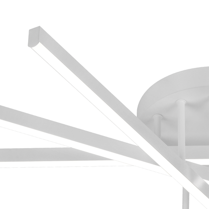 LED lustr GIO na dálkové ovládání, 65W, 5 prvků, studené/studené/neutrální světlo, stmívatelný, bílý