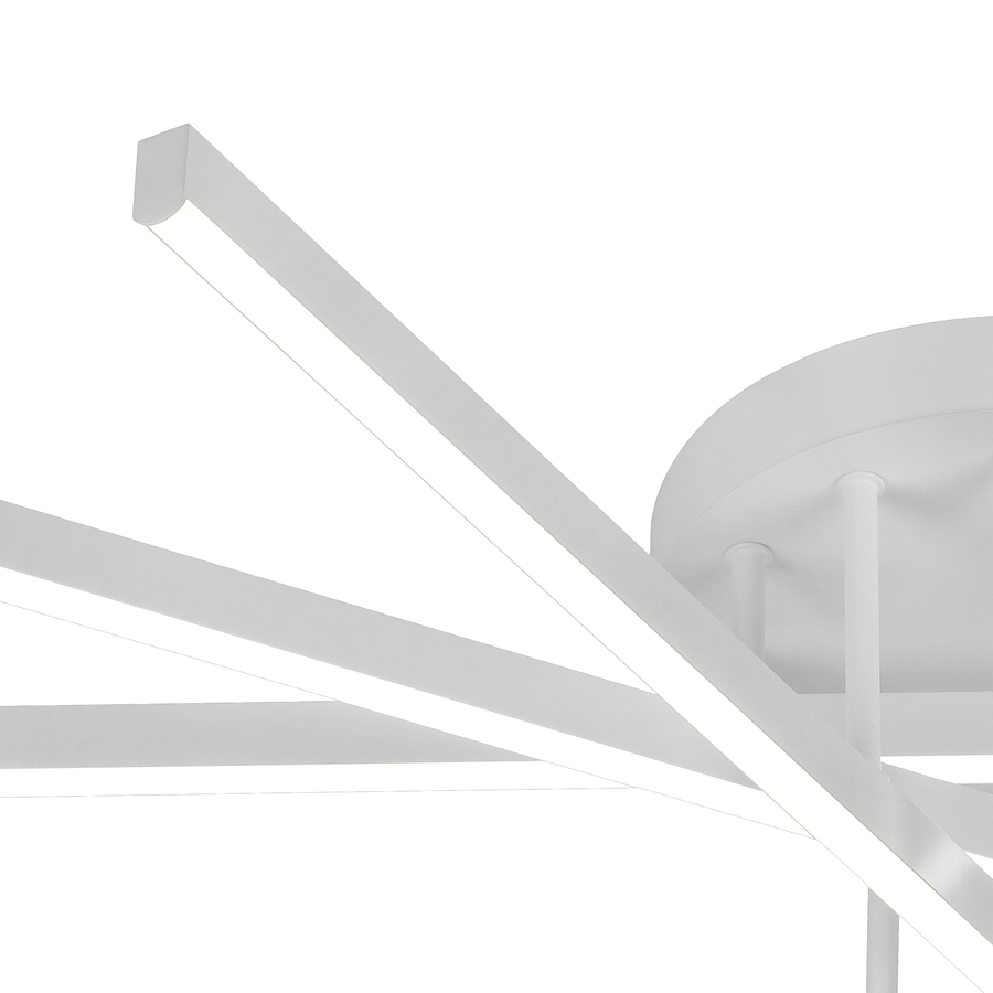 LED lustr GIO na dálkové ovládání, 65W, 5 prvků, studené/studené/neutrální světlo, stmívatelný, bílý