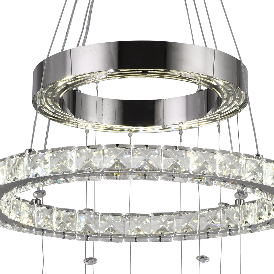 Lulus LED Crystal s dálkovým ovládáním stříbrného stříbrného latifahu