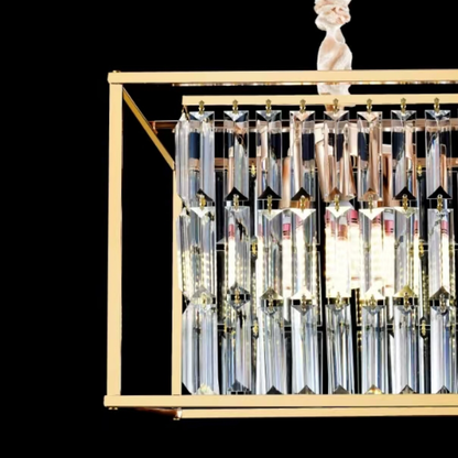 Křišťálový lustr Petito, 1676/350, 3xE14, lesklé zlato, nastavitelná výška, kov a křišťál