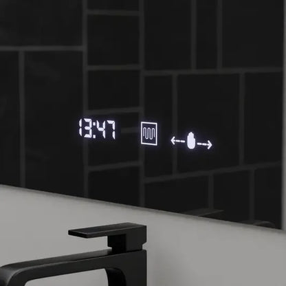 Zrcadlo LED obdélníkový 80x60cm Absoluční pohyb Marcello demontážní hodiny odmrazování systému termometr