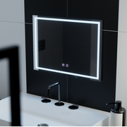 Zrcadlo LED obdélníkový 70x50cm dotykový umbria systém rozmrazování