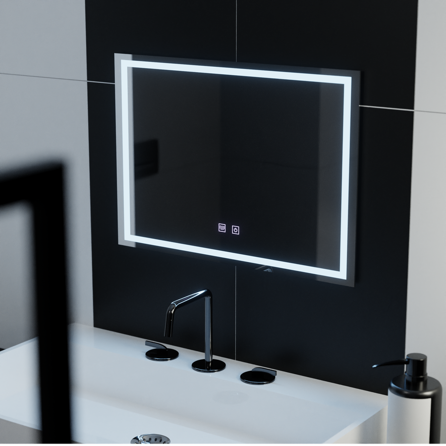 Zrcadlo LED obdélníkový 70x50cm dotykový umbria systém rozmrazování