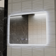 Oglinda LED Dreptunghiulara ARTAR Touch, 80X60cm, Sistem Dezaburire, Dimabila, Ceas si Temperatura