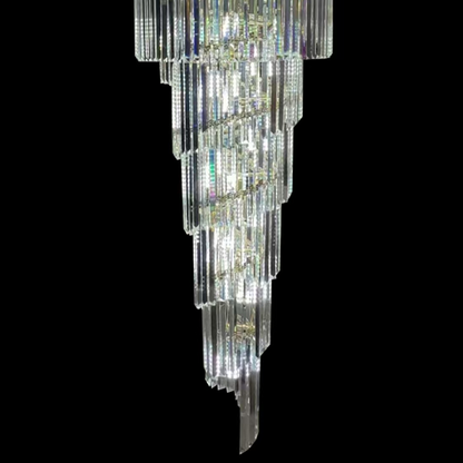 Crystal Chandier Windsor Altiora, průměr 60 cm, výška 1800 cm, lesklé zlato, nastavitelná výška, elegantní design
