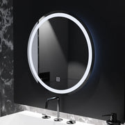 Kulatý LED zrcadlo 70 cm základní dotek