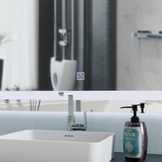 Giga LED zrcadlo, 80x60cm, Silver, Touch, 6000K light