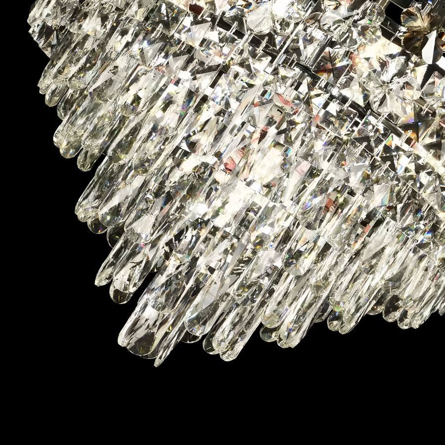Clarelier Crystal Windsor Elegance 6x E14, průměr 49 cm, lesklé zlato, nastavitelná výška
