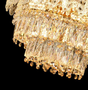 Clarelier Crystal Windsor Elegance 6x E14, průměr 49 cm, lesklé zlato, nastavitelná výška