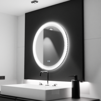 70 cm kulatý LED zrcadlo - Corona Touch Dimable Defrition System