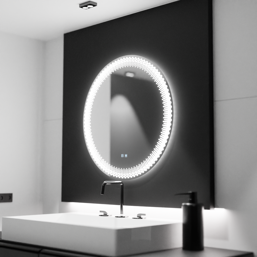 70 cm kulatý LED zrcadlo - Corona Touch Dimable Defrition System