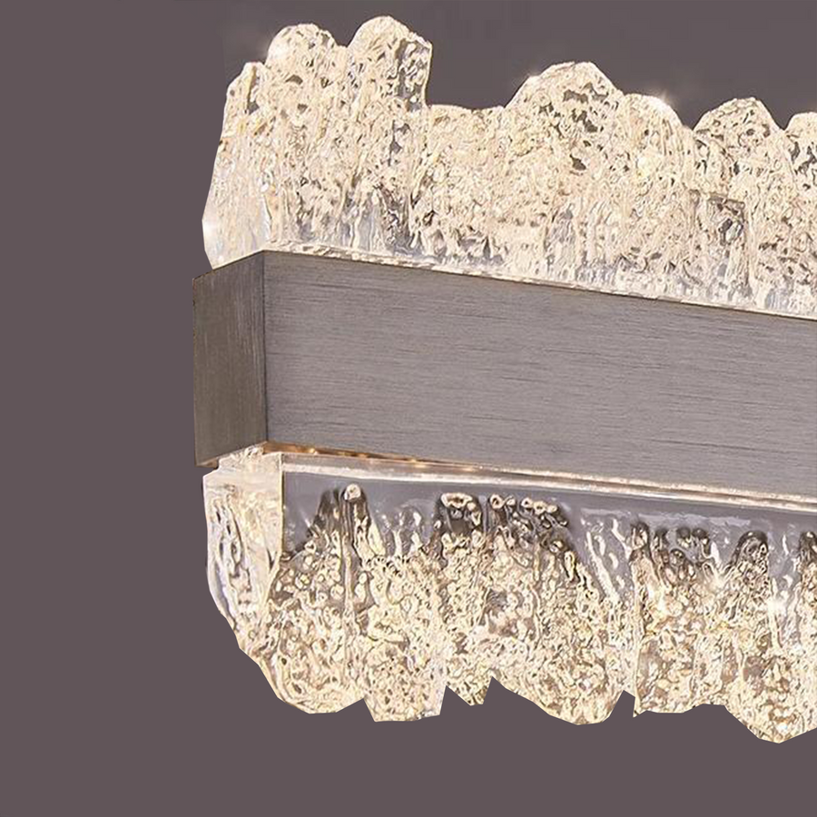 Závěsný LED lustr s dálkovým ovládáním NIVALIS 56W, délka 120cm, studené/teplé/neutrální světlo, stmívatelný, výškově nastavitelný, zlatý