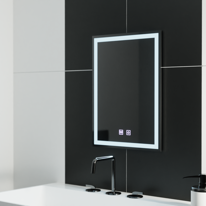 Zrcadlový LED obdélníkový 60x80cm dotykový systém DOTLES NOX